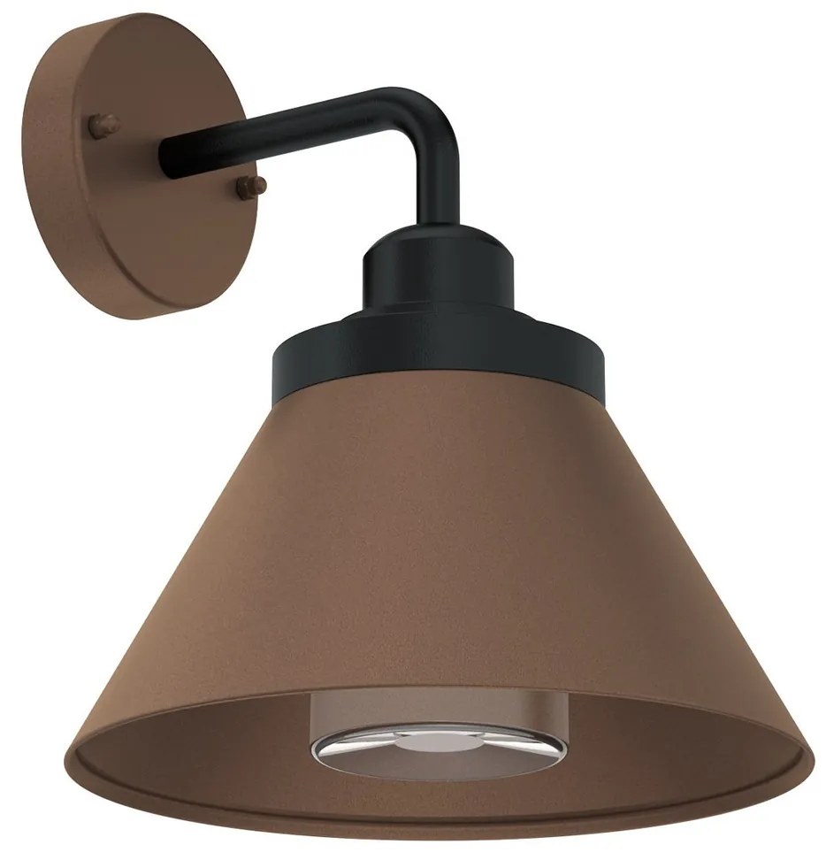 Applique E27 Corten Mattone IP54 per Esterni - Serie FOCUS