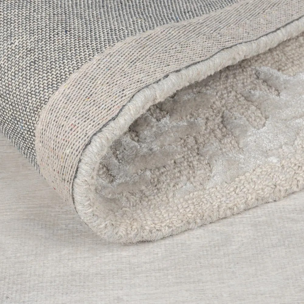 Tappeto greige in misto lana tessuto a mano 200x290 cm Sloane – Flair Rugs