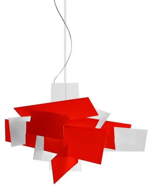 Big Bang Lampada LED a Sospensione Dimmerabile Rosso - Foscarini