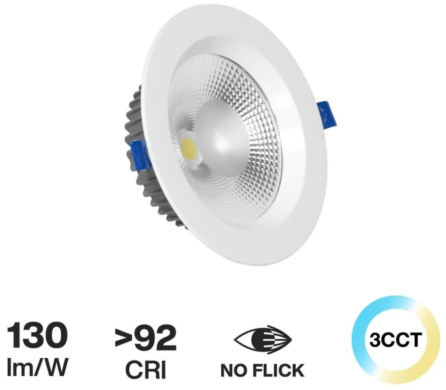 Faro da incasso 20W, Foro Ø160mm,Bianco Variabile con driver Philips Colore Bianco Variabile CCT