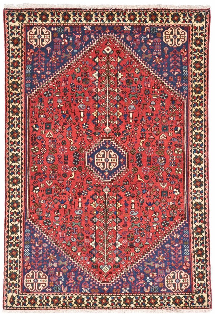 Abadeh Tappeto persiano 100x150 Rosso (Iran) Annodato A Mano