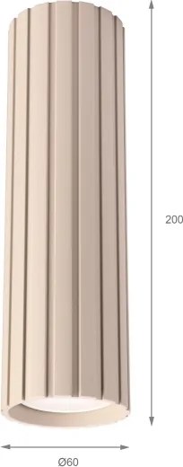 Brilagi - Faretto CRISPINA 1xGU10/10W/230V 20 cm beige