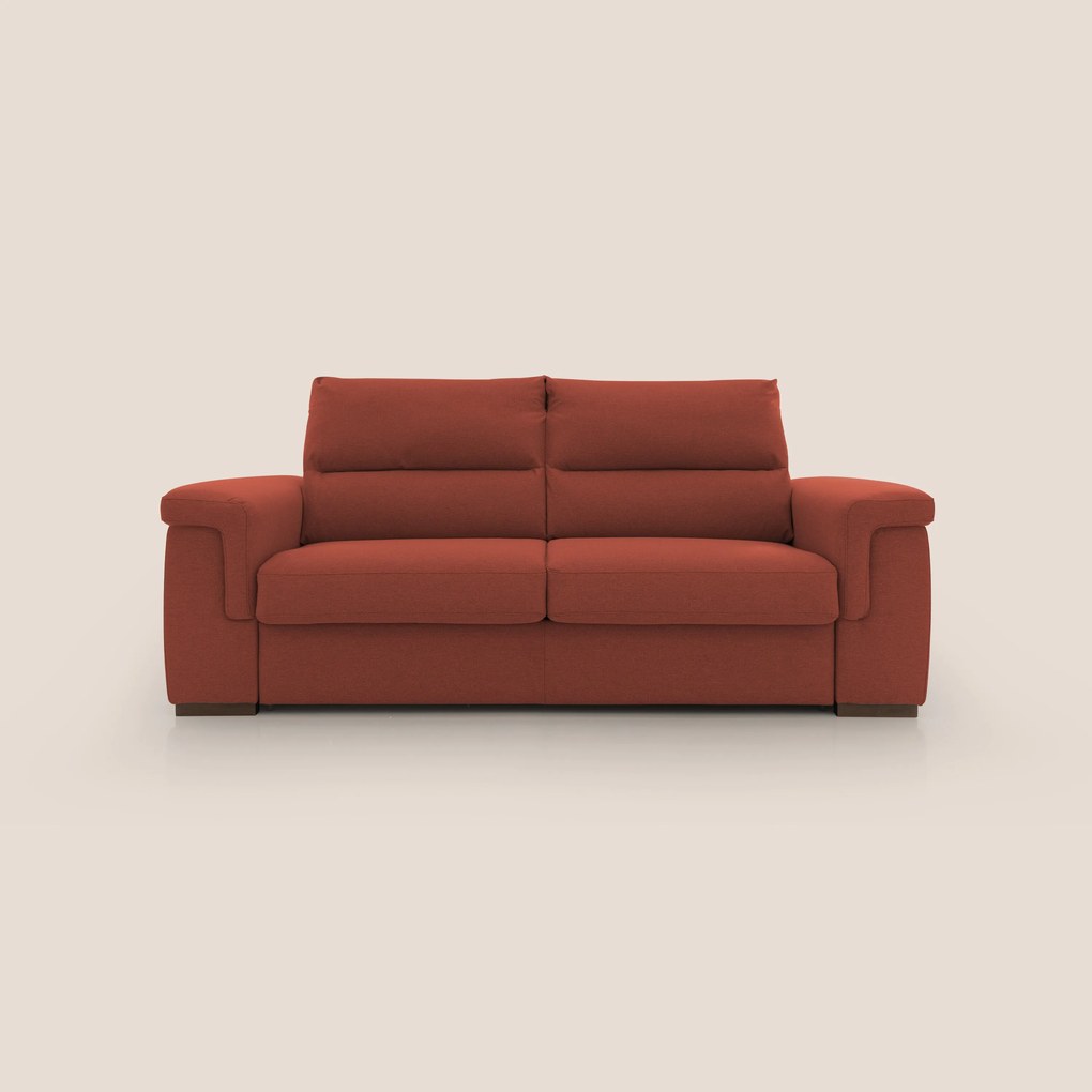 Magnolia divano letto con materasso alto 18 cm morbido schienale alto in tessuto smacchiabile T05