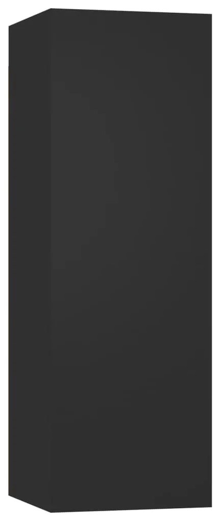 Mobili tv neri 2 pz 30,5x30x90 cm in truciolato
