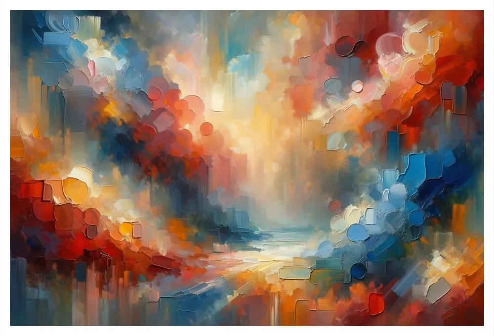 Quadro su tela – Danza di toni caldi