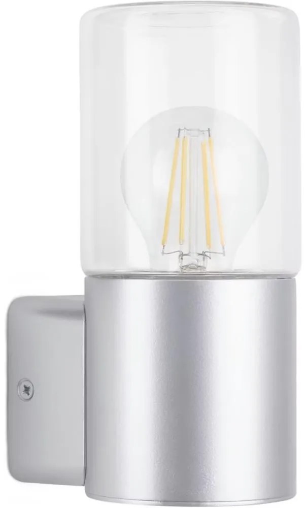 Briloner 320504TF - Applique da esterno 1xE27/12W/230V IP44 argento