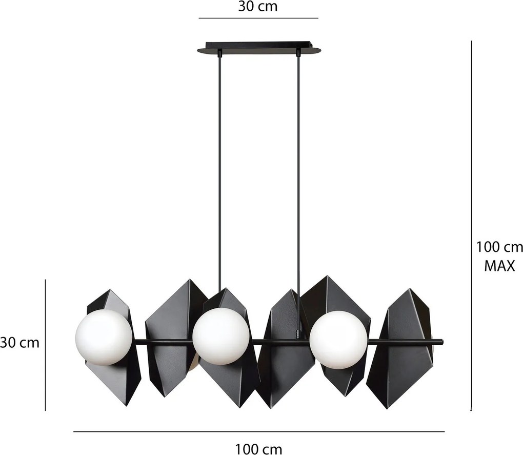 Lampadario a Sospensione DRIFTON 6 BLACK e WHITE Colore Bianco