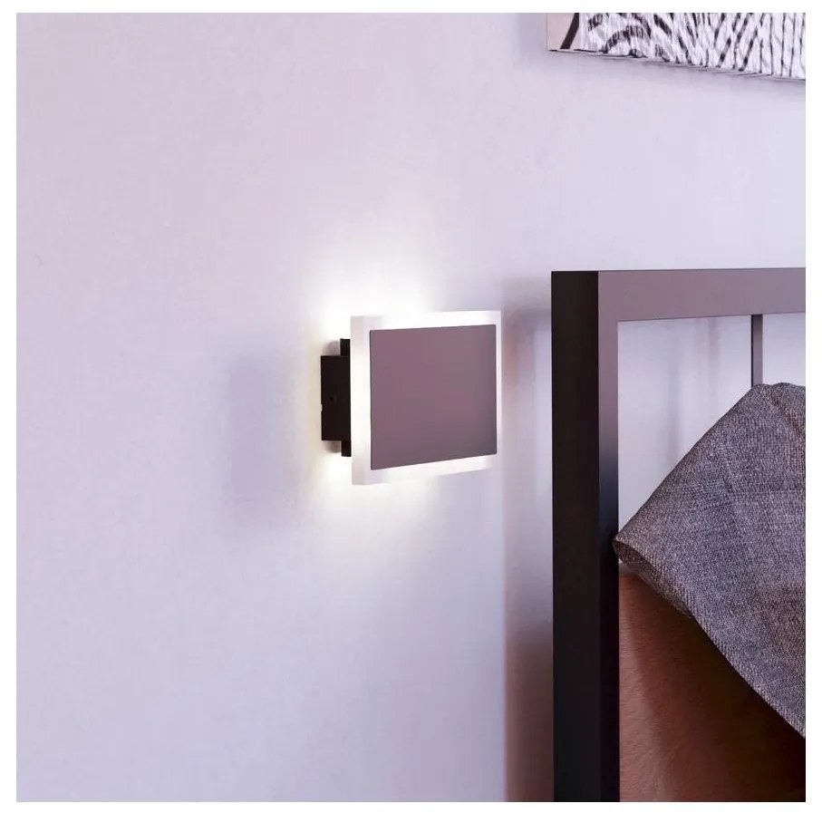 Eglo 901189 - Applique a LED TALAMELLO LED/12W/230V 3000K 12x23 cm nero