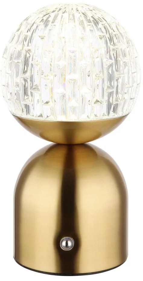 Globo 21007M-Lampada da tavolo LED dimmerabile con funzione Touch JULSY LED/2,5W/3,7V 2700/4000/6500K ottone