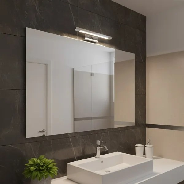Illuminazione a specchio da bagno LED KLIMT, 8W, 230V, 3000/4000/6000K, 40 cm, IP44, cromo lucido