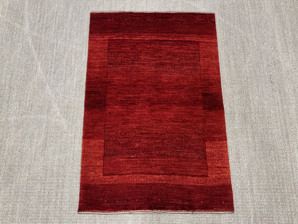 Loribaft Tappeto 120x80 Rosso (Iran) Annodato A Mano
