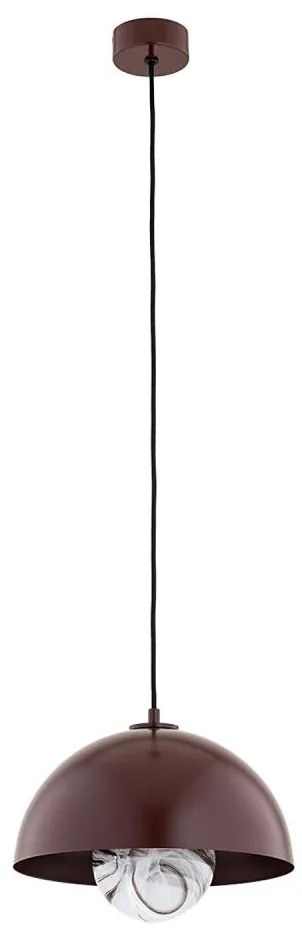 Argon 8444 - Lampadario a sospensione con filo PIAVA 1xE14/7W/230V alabastro marrone