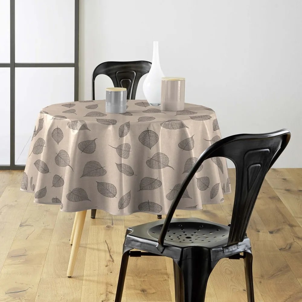 Tovaglia adatta per pulizia con panno umido ø 160 cm Feuillys – douceur d'intérieur