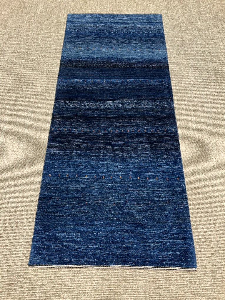 Loribaft Tappeto persiano 210x90 Blu (Iran) Annodato A Mano