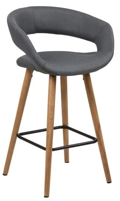 Set di 2 sgabelli da bar grigio scuro Gill - Actona