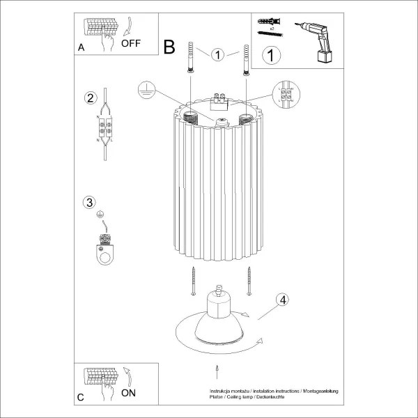 Brilagi - Faretto LED CRESTO 1xGU10/10W/230V 10 cm nero