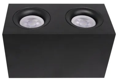 Maytoni C013CL-02B - Faretto SLIM 2xGU10/50W/230V nero