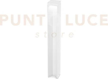 Kurt palo per esterni ip54 3000k 1050lm 11w bianco h.65cm in allumi...