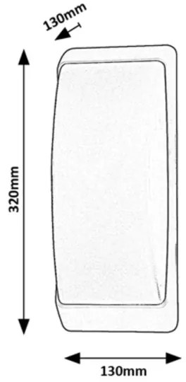 Rabalux 7797 - Applique da esterno OPOLE 1xE27/12W/230V IP65