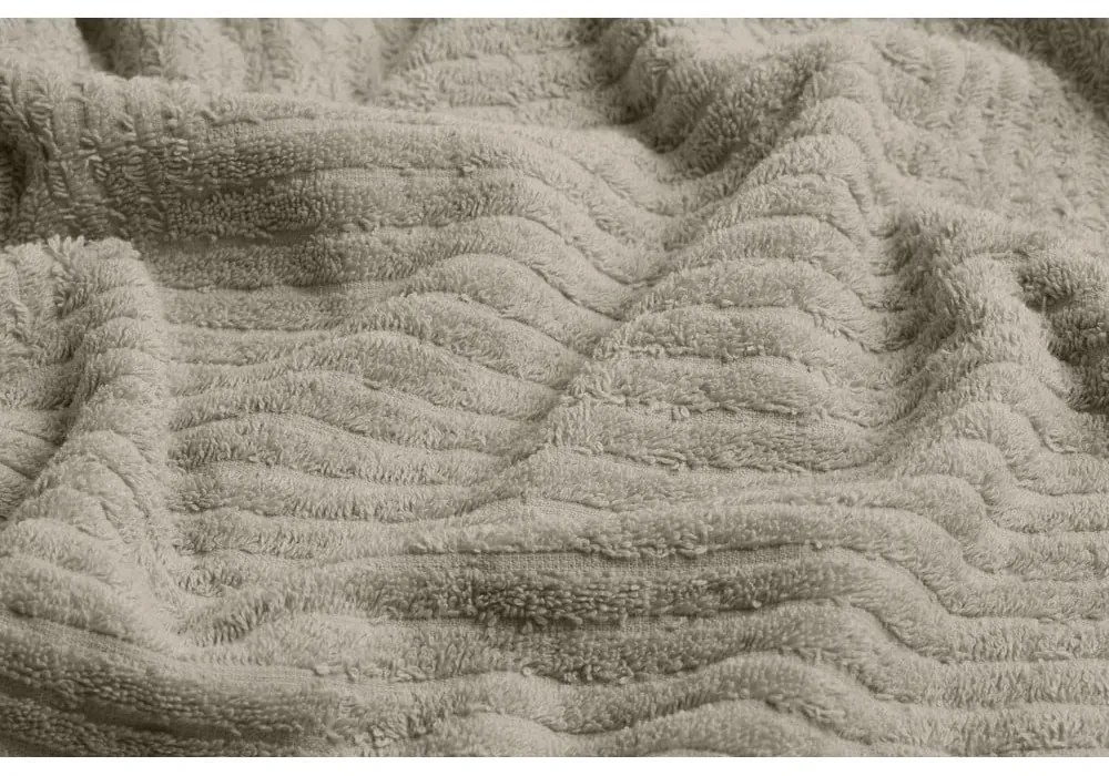 Asciugamani e teli da bagno in cotone beige in set di 2 pezzi - Foutastic