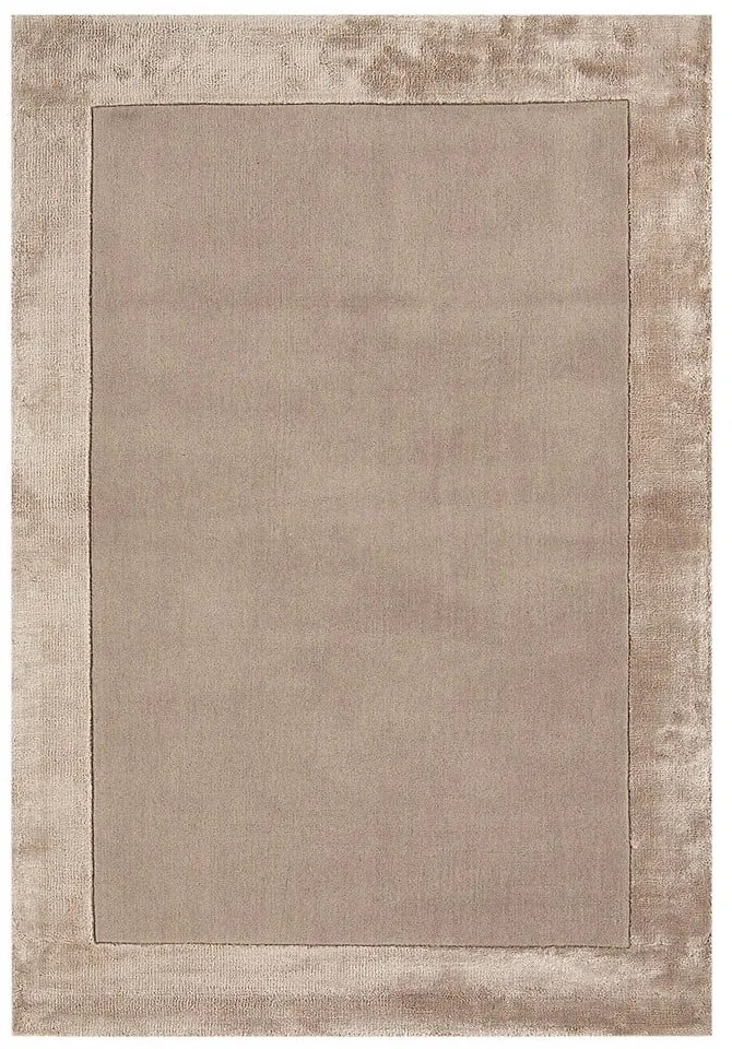 Tappeto marrone chiaro tessuto a mano con lana 80x150 cm Ascot - Asiatic Carpets