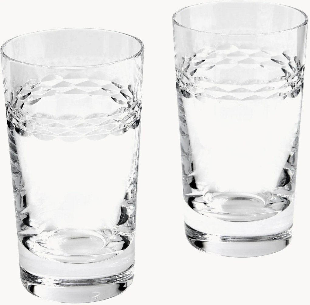 Set di 2 bicchieri da long drink in cristallo Neo