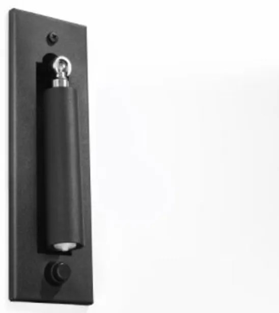 Applique 1xG9 mod. Enif per Comodino da Incasso a Parete Colore Nero