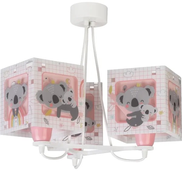 Dalber 63267S - Lampadario per bambini KOALA 3xE27/60W/230V