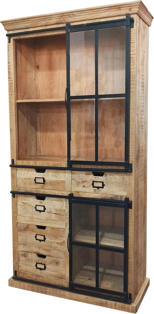 NAUTILUS - mobile in legno di mango con ante e cassetti