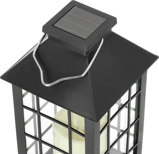 LED Lampada solare a sospensione LED/0,02W/1,2V 1xAA 2700K IP44 200 mAh nero