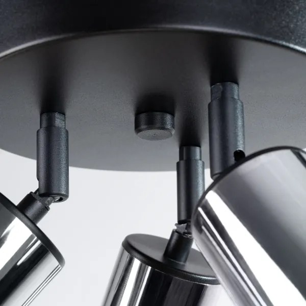 Sollux SL.1369 - Faretto WINX 3xGU10/10W/230V nero/cromo