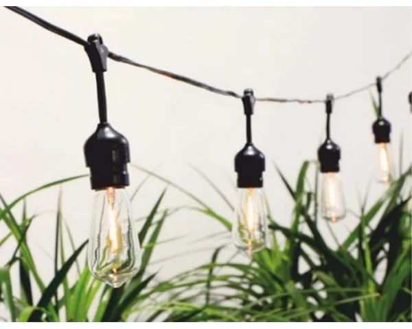 Catena LED solare 10xLED/1,2V 600 mAh 5,94m IP44 bianco caldo