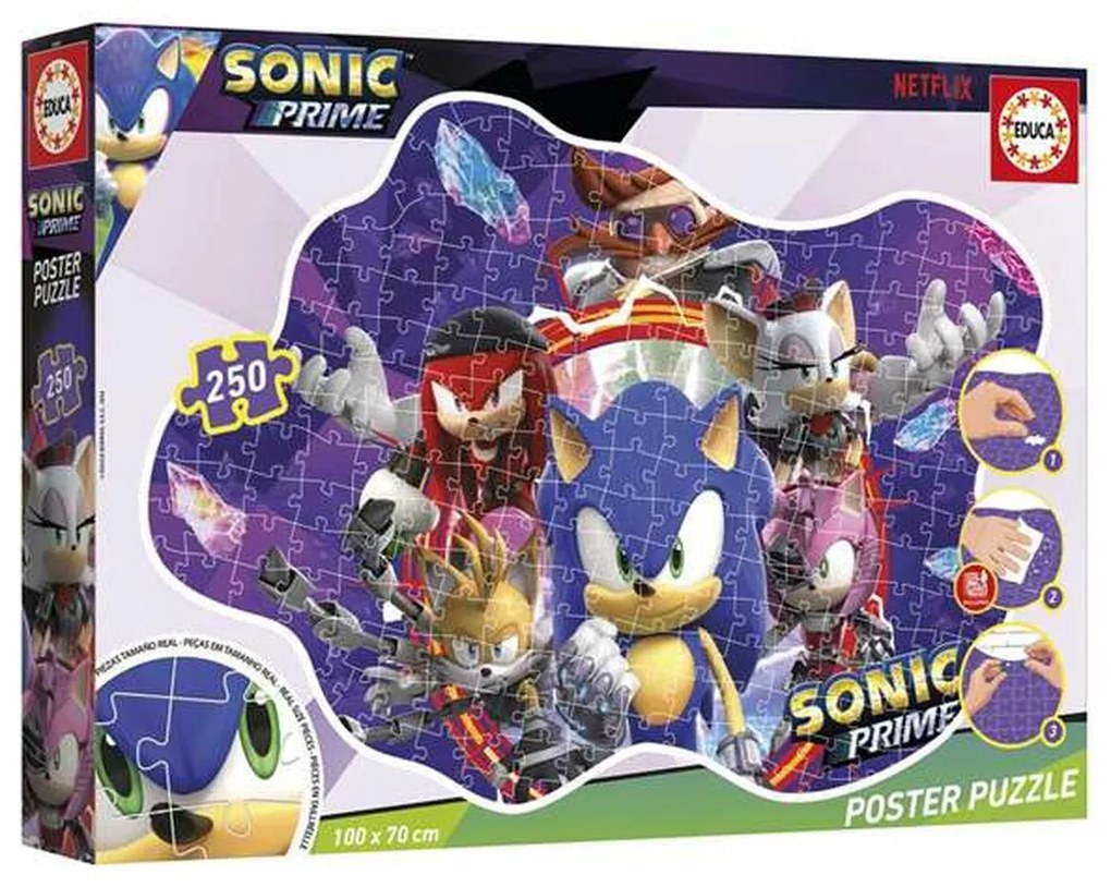 Set di 4 Puzzle Sonic Prime 250 Pezzi