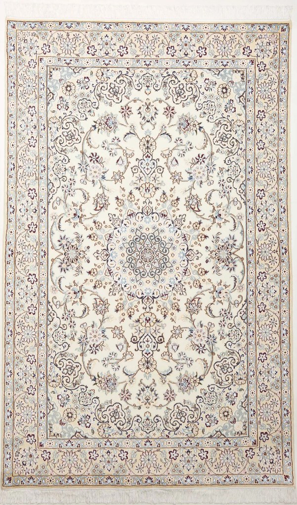 Nain Tappeto 130x210 Beige (Iran) Annodato A Mano