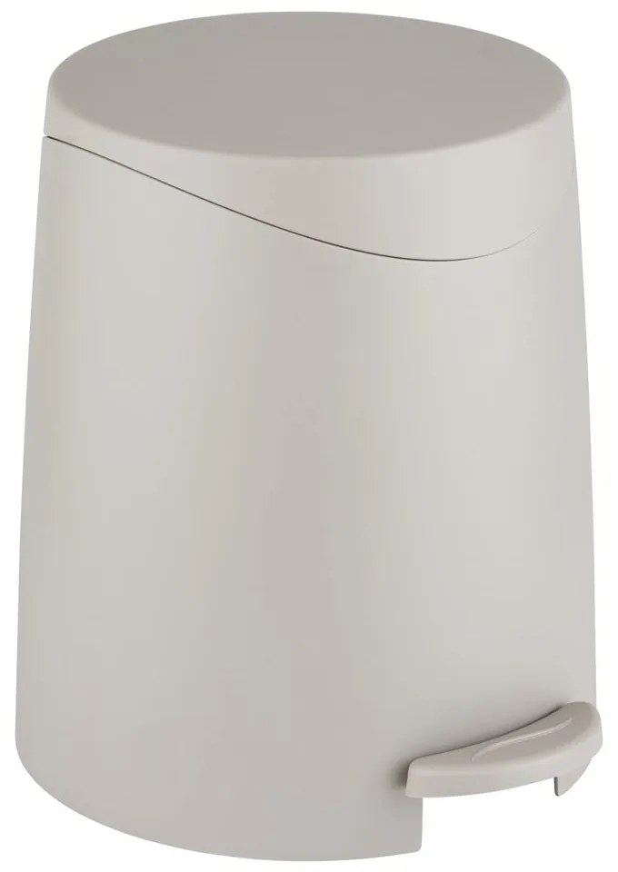 Cestino per la spazzatura grigio tortora in plastica con pedale 3 l Portes – Allstar