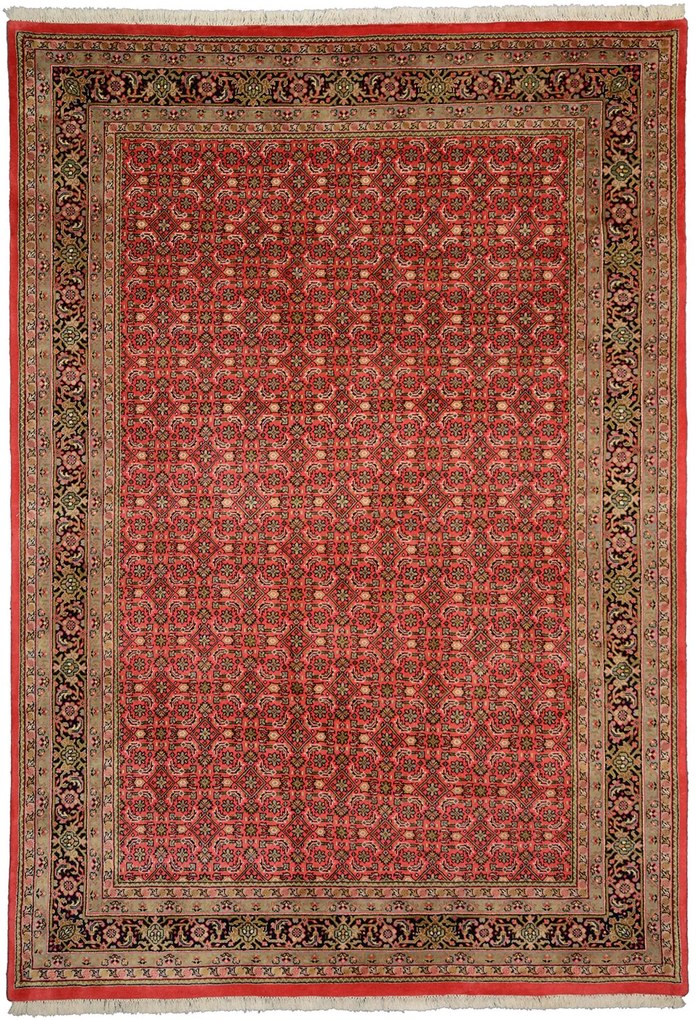 Bidjar Tappeto 200 x 290 Rosa (Indian) Annodato A Mano