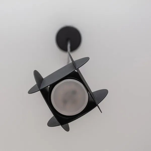 Lampada a sospensione con cavo GAMBIT 1xGU10/10W/230V nera