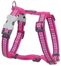 Imbracatura per Cani Red Dingo Rosa Osso Riflettente 30-48 cm Fucsia