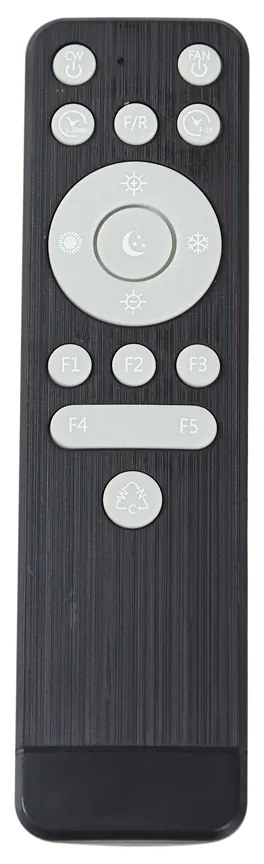 Ventilatore da soffitto bianco 48,5 cm con LED dimmerabile in Kelvin con telecomando - Clemo