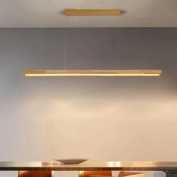 Brilagi - Lampada a sospensione LED con cavo UMEA WOOD LED/30W/230V 120 cm in legno di caucciù