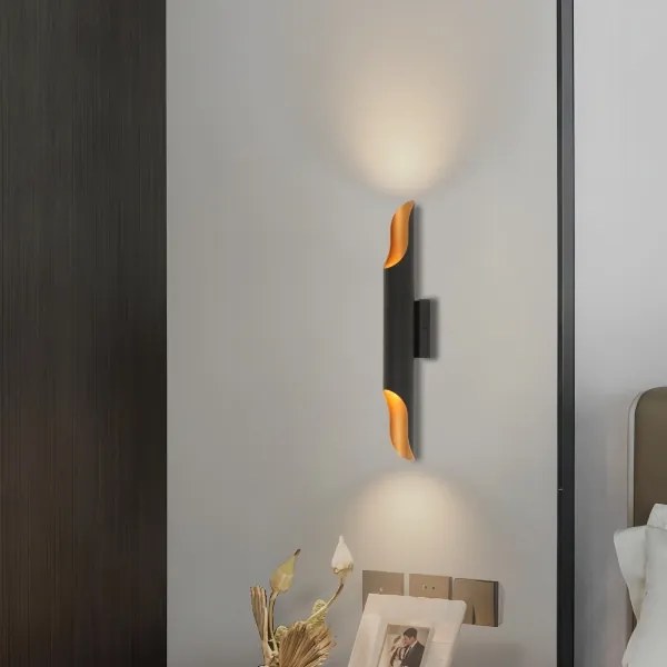 Brilagi - Applique da parete KALMAR 2xE27/40W/230V nero/bronzo