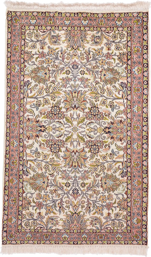 Cashmere Silk Tappeto 80x120 (Indian) Annodato A Mano