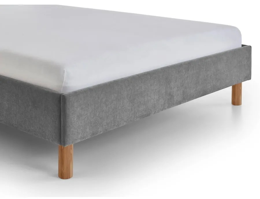 Letto matrimoniale imbottito grigio rete non inclusa 140x200 cm Joker – Meise Möbel