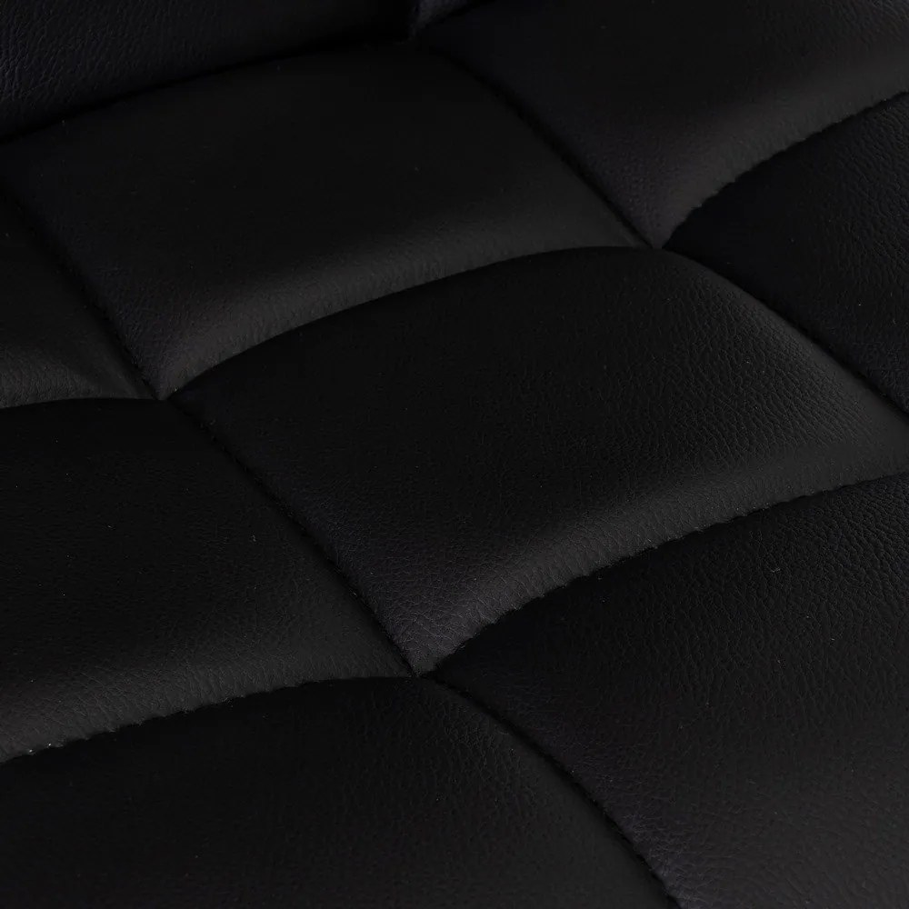 Sgabelli da bar neri ad altezza regolabile in similpelle in set di 2 (altezza seduta 93 cm) - Casa Selección