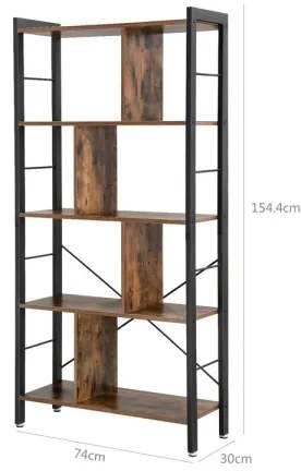 Libreria NAVARO marrone/nero