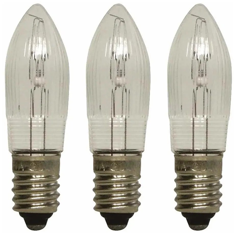 Markslöjd 8264 - SET 3x Lampadina natalizia TOPPLAMPA E10/3W/55V per uso intensivo