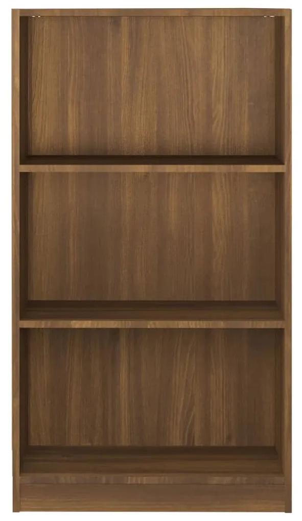 Libreria rovere marrone 60x24x109 cm in legno ingegnerizzato