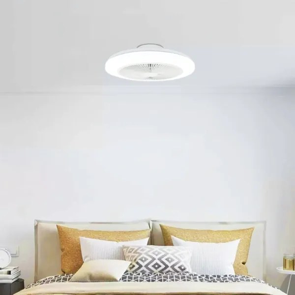 Aigostar - Ventilatore da soffitto dimmerabile a LED LED/40W/230V 2700-6500K + +TC bianco