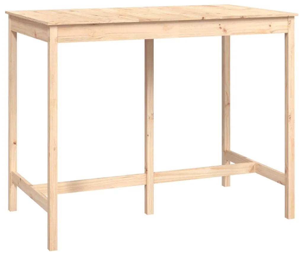 Tavolo da bar 140x80x110 cm in legno massello di pino