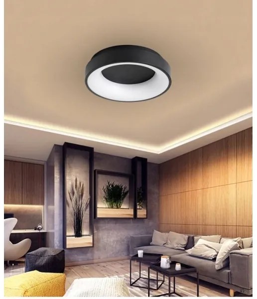 Plafoniera LED dimmerabile NOVA LED/54W/230V 3000-6500K nero + tc